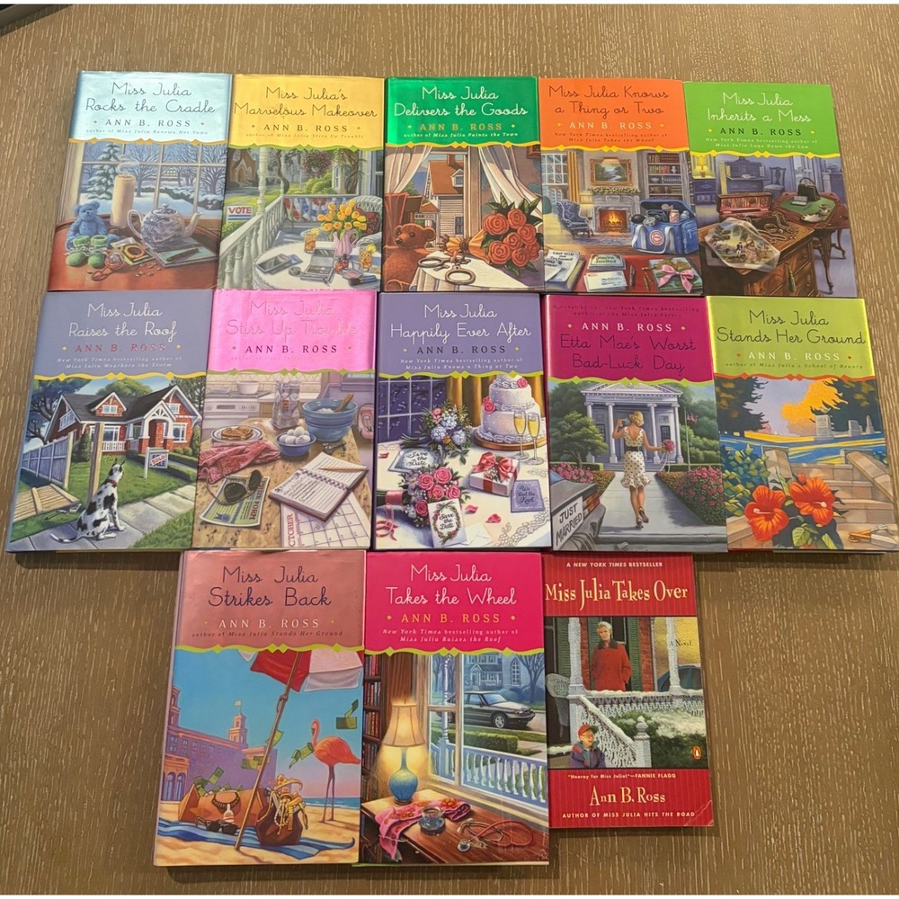Ann B Ross Miss Julia Book Lot 13 Hardcover Southern Fiction Cozy Mystery Novels